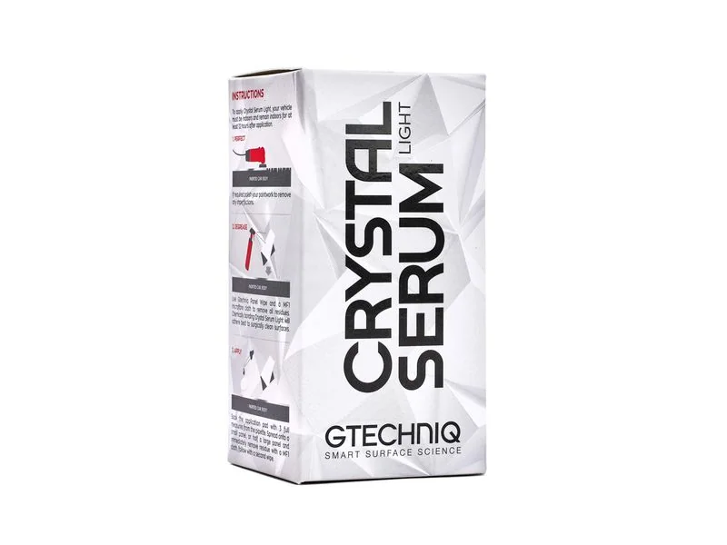 Imagen oficial de Gtechniq: caja de Crystal Serum Light.