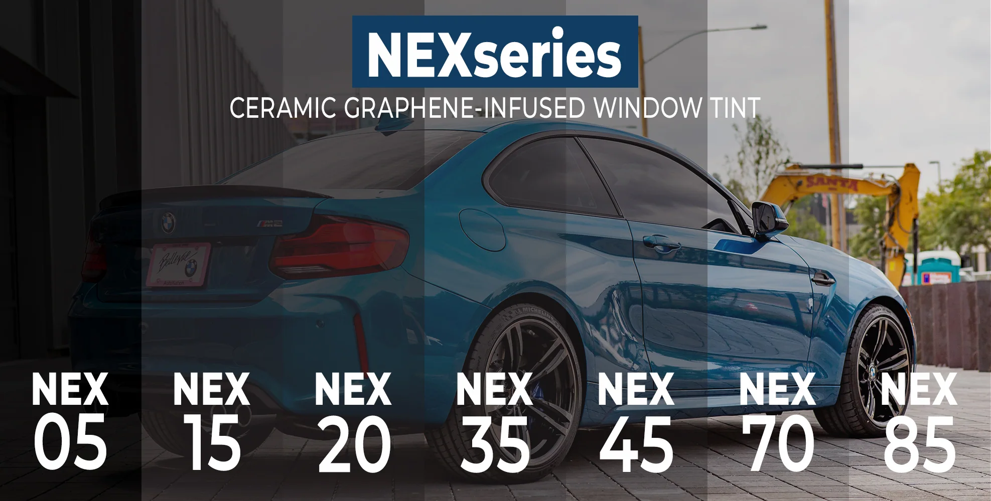 Gráfico oficial de STEK con las tonalidades de la serie NEX+: 05, 15, 20, 35, 45, 70 y 85.