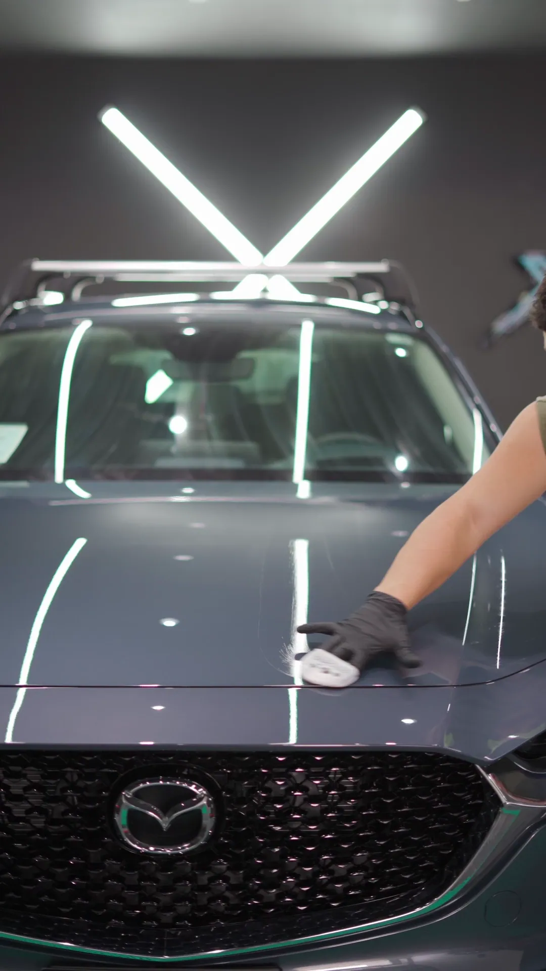 Aplicación real de recubrimiento cerámico en el Mazda CX-30
